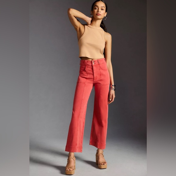 Anthropologie Denim - Anthropologie Coral Cropped Jeans